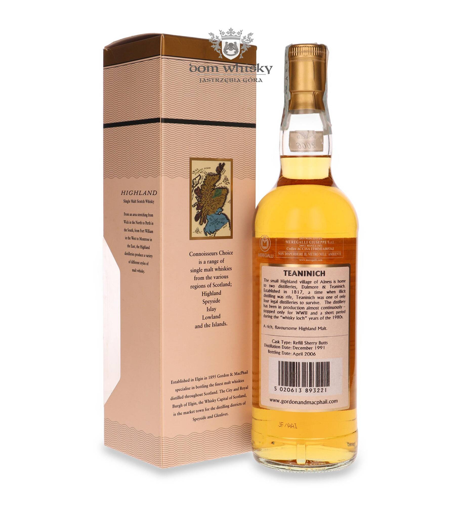 Teaninich 1991 (Bottled 2006) Connoisseurs Choice / 46%/ 0.7l
