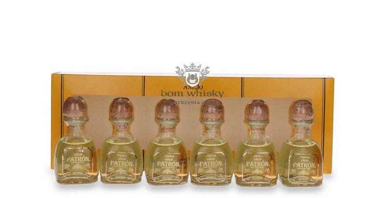 Patron Anejo 100% Agave zestaw 6x 0,05l / 40% /0,3l