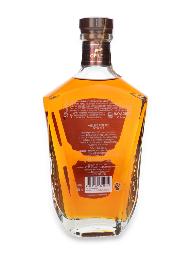 Koblevo Reserve XO 8 Year Old Brandy / 40% / 0.5l
