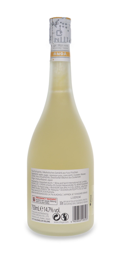 Choya Yuzu Japanese Liqueur / 14.7%/ 0.75l