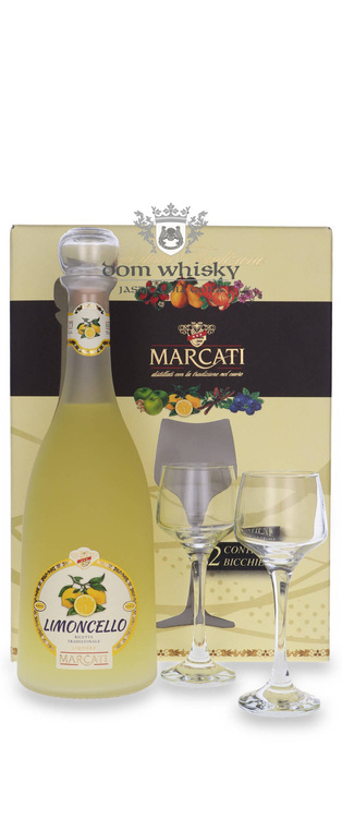 Marcati Limoncello Liqueur + kieliszek / 28% / 0,7l