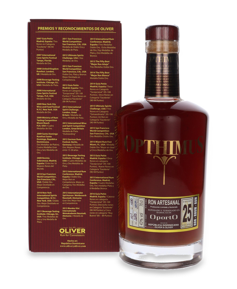 Ron Optimus Oporto 25 Sistema Solera / 43% / 0.7l