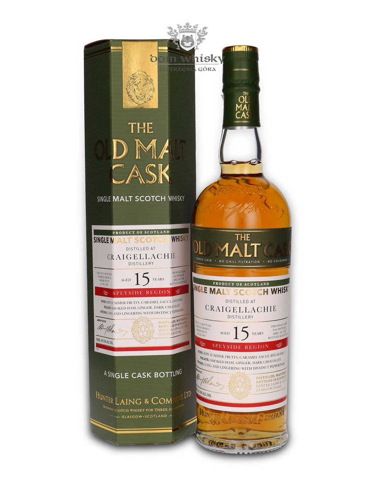 Craigellachie 15-year-old (D.2007, B.2022) Old Malt Cask / 50%/ 0.7l