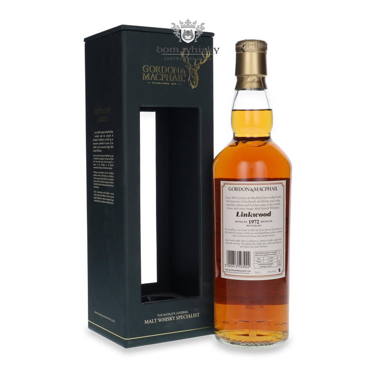 Linkwood 1972 (Bottled 2013) Gordon & MacPhail / 43%/ 0,7l		