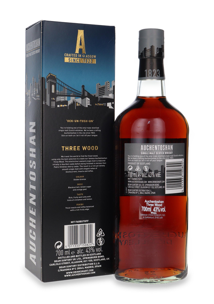 Auchentoshan Three Wood Rich And Elegant / 43% / 0.7l