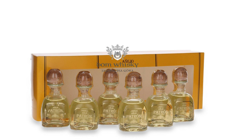 Patron Anejo 100% Agave zestaw 6x 0,05l / 40% /0,3l