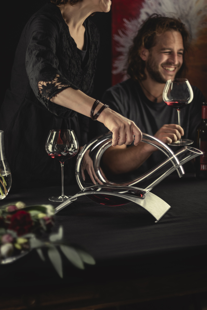 Karafka Eisch Duck Decanter 773/1.5 with stainless steel base