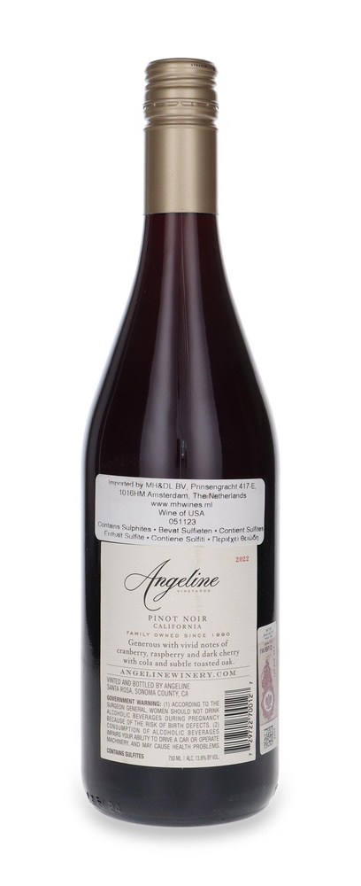 Angeline Pinot Noir 2022 / 13.8% / 0.75 L