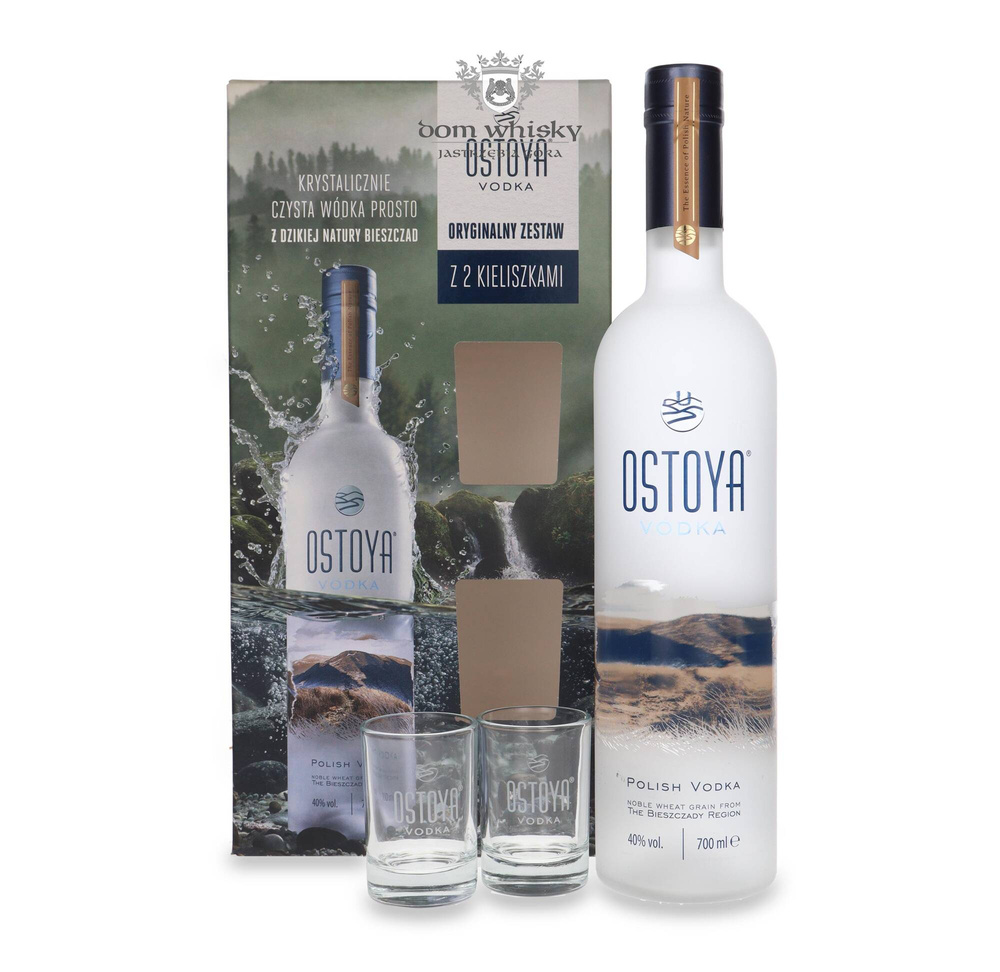Ostoya vodka + 2 glasses / 40% / 0.7l