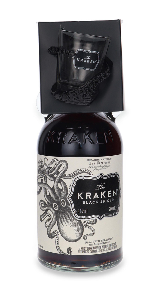 Kraken Black Spiced + kieliszek / 40% / 0,7l