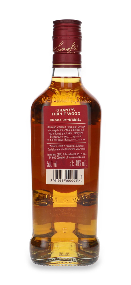Grant's Triple Wood / 40% / 0,5l