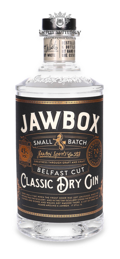 Jawbox Small Batch Classic Dry Gin Belfast Cut / 43% / 0.7l