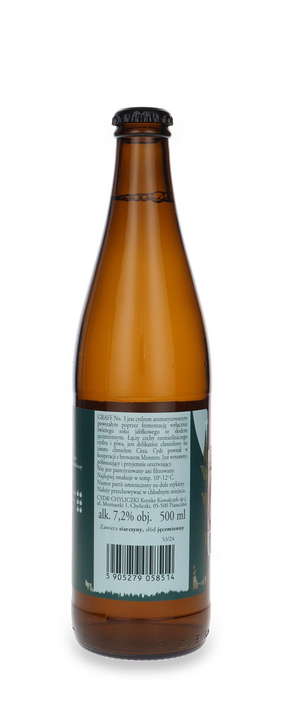 Cydr Chyliczki Graff No.3 / 7,2% / 0,5l