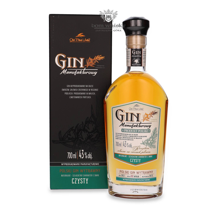 Polski Gin Manufakturowy Czysty / 43% / 0,7l