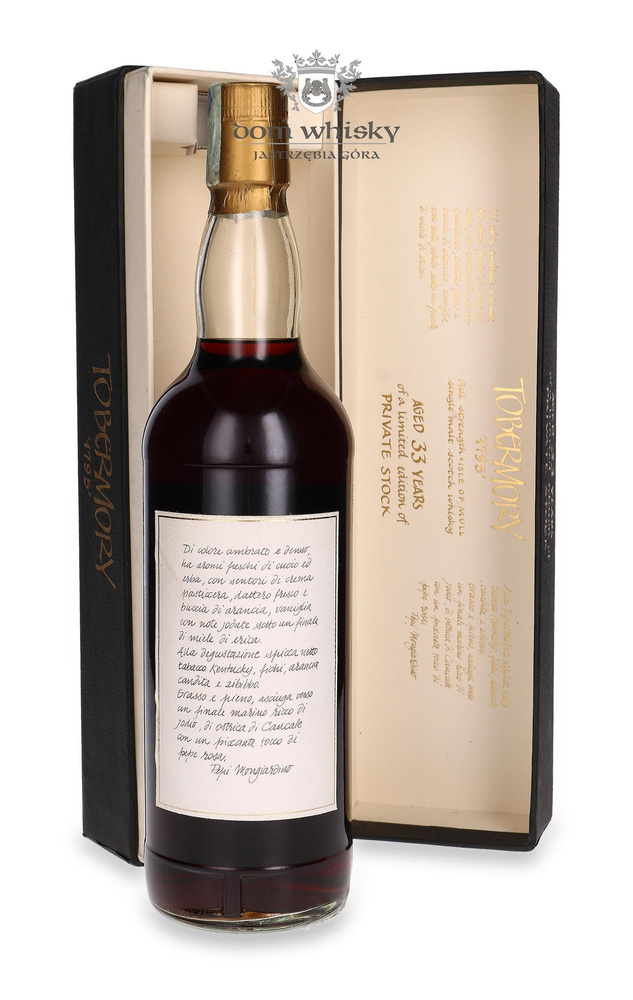 Tobermory 1972 Private Stock, 33 years old, Moon Import / 49% / 0.7l