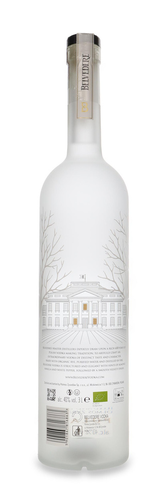 Belvedere Organic Illuminated Bottle Vodka / 40% / 3.0l