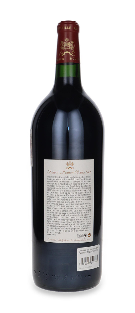 Chateau Mouton Rothschild Pauillac 1998 /12,5% / 1,5l
