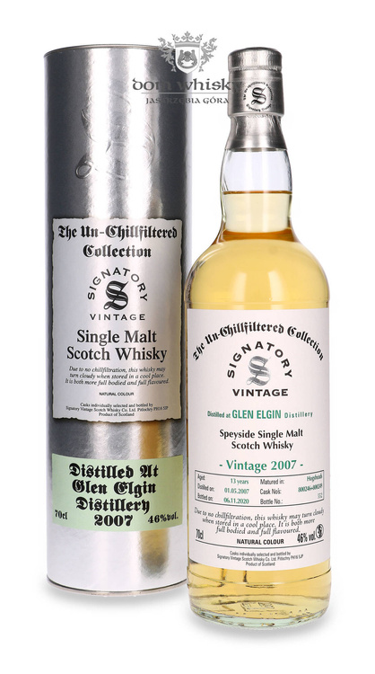 Glen Elgin 13-letni (D.2007, B.2020) Signatory Vintage / 46% / 0,7l		