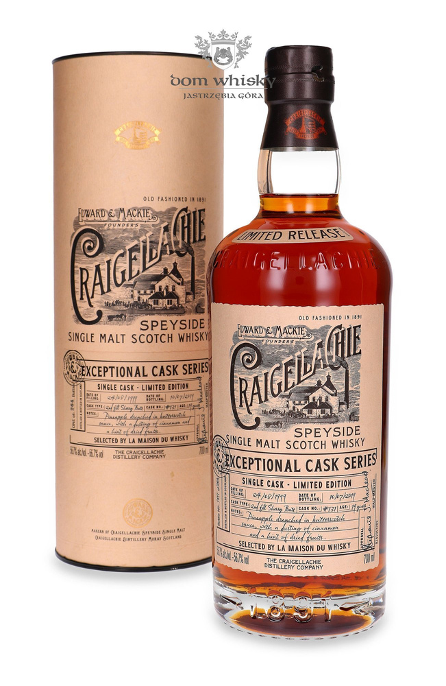Craigellachie 19-letni ( D.1999 B.2019) Exceptional Cask Series / 56,7% / 0,7l