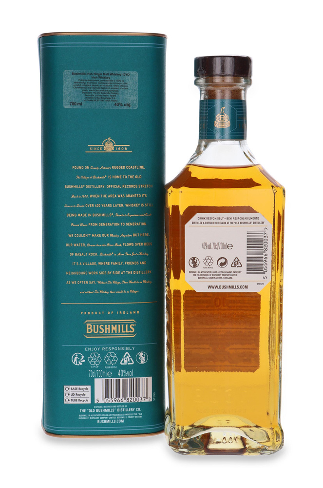Bushmills 10-year-old / 40% / 0.7l