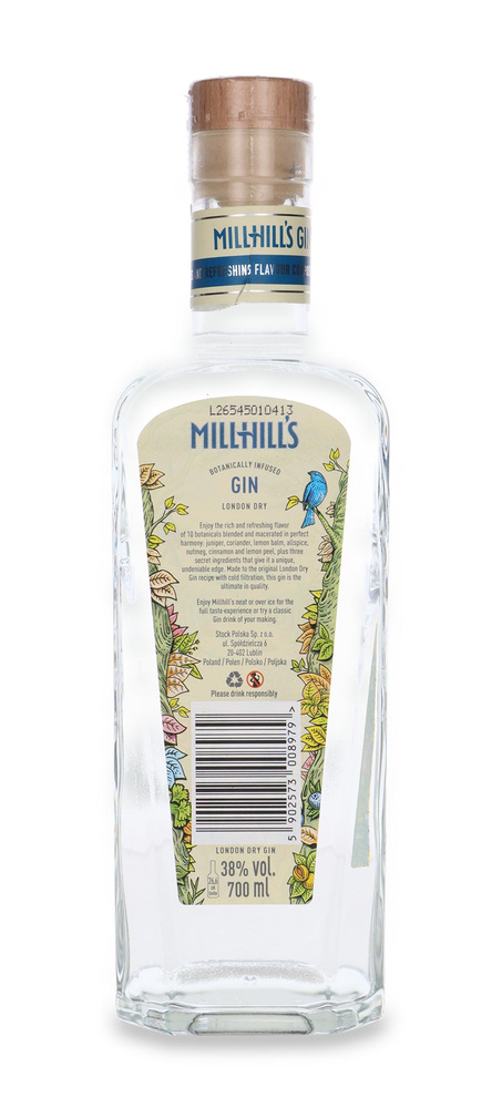 Millhill's London Dry Gin / 38% / 0,7l