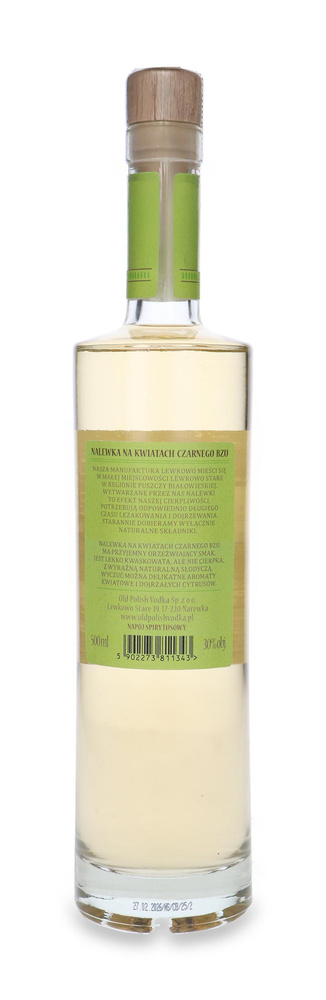 Naturalna Nalewka Na Kwiatach Czarnego Bzu / 30% / 0,5l