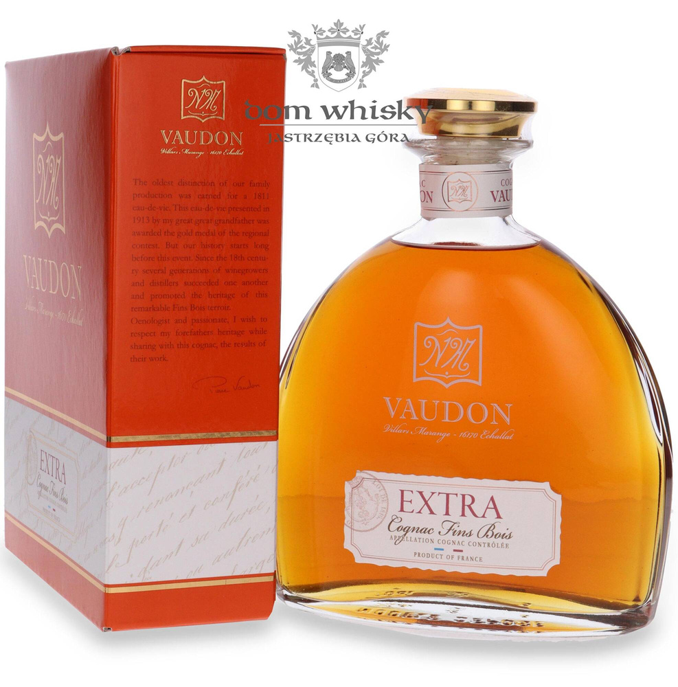 Cognac Vaudon Extra Fins Bois / 44% / 0.7l