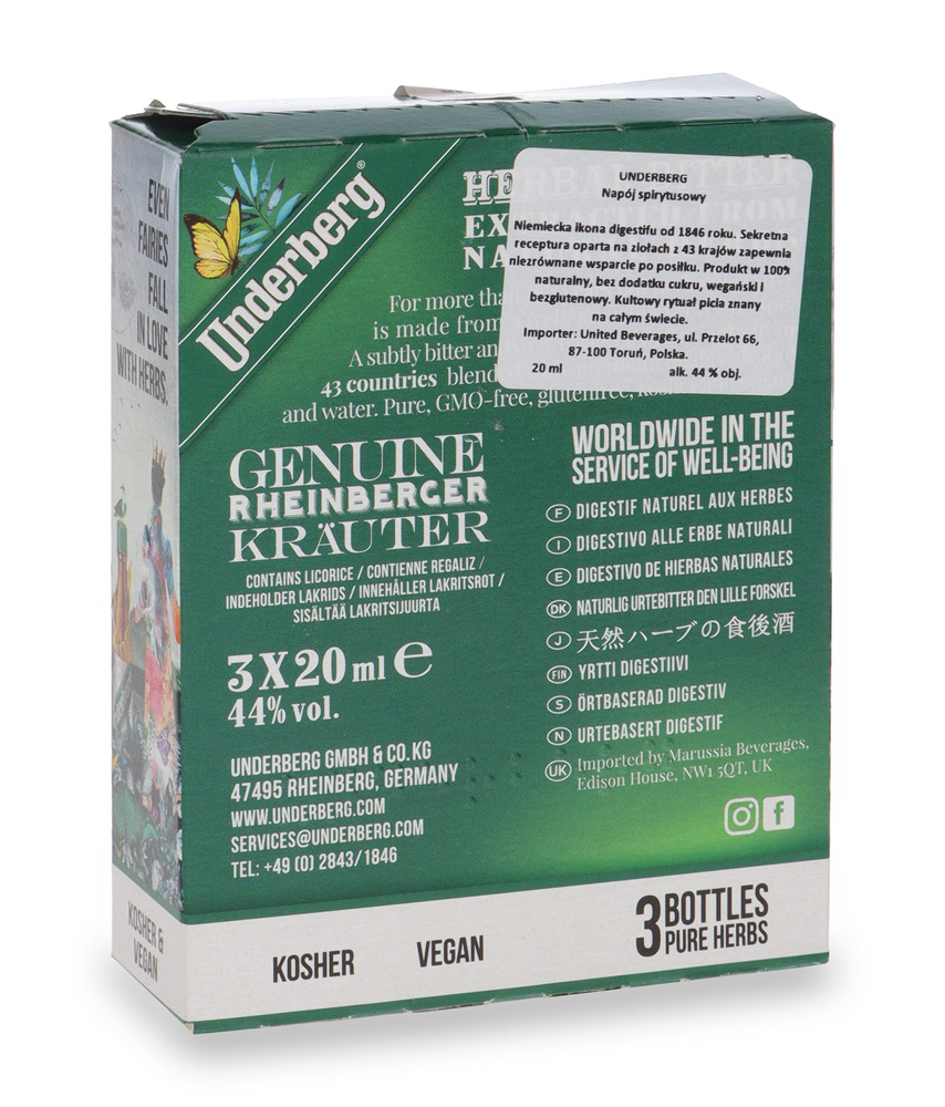 Underberg Bitters /Trzypak/ 44% / 3 x 0,02l