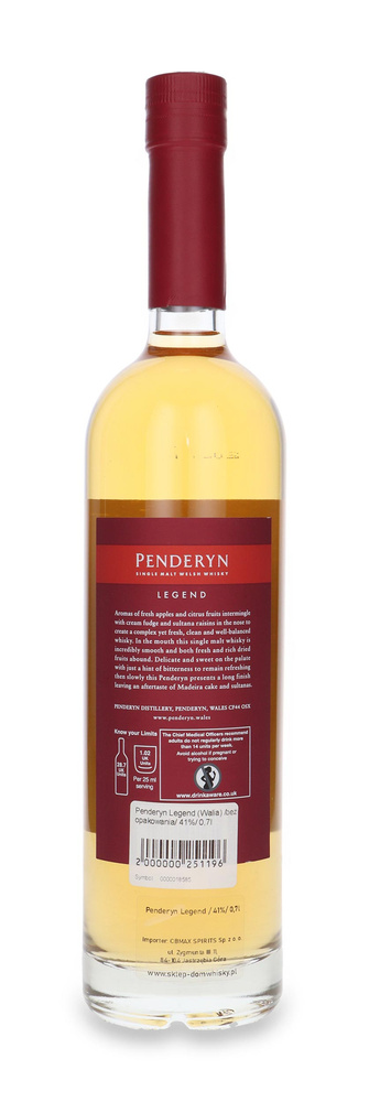 Penderyn Legend (Wales)/ 41%/ 0.7l
