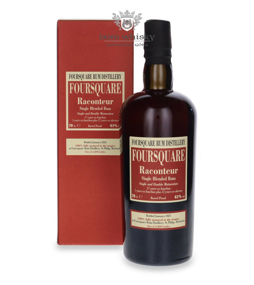 Foursquare Raconteur Single Blended Rum / 61% / 0.7l