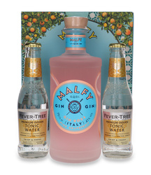 Malfy Gin Rosa (Pink Grapefruit) / 41%/ 0,7l + 2x Tonic Fever-Tree (Premium Indian & Mediterranean)