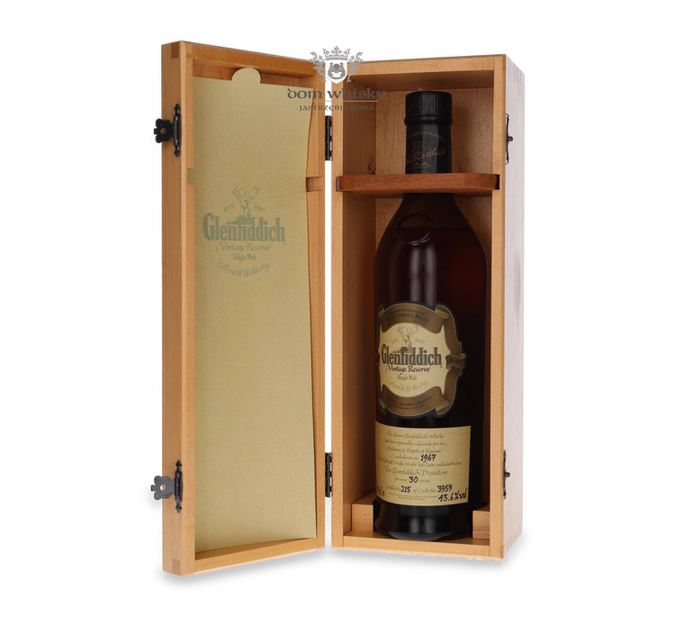 Glenfiddich 1967 Vintage Reserve, 30-letni #3959 /43,6% / 0,7l