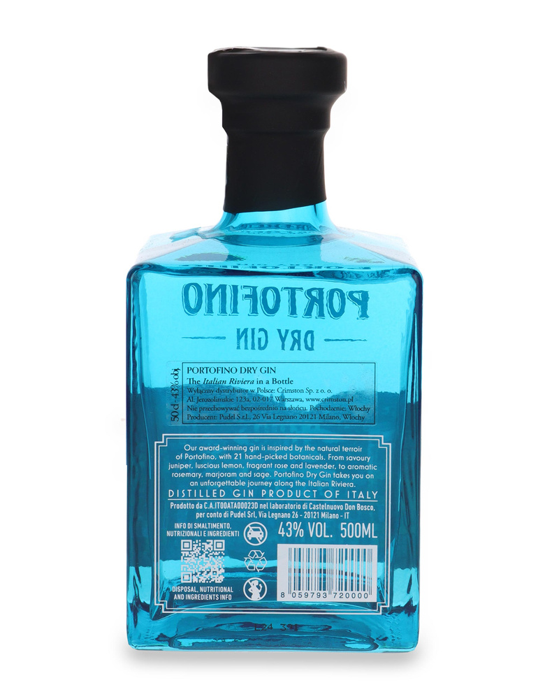 Portofino Dry Gin / 43% / 0.5l