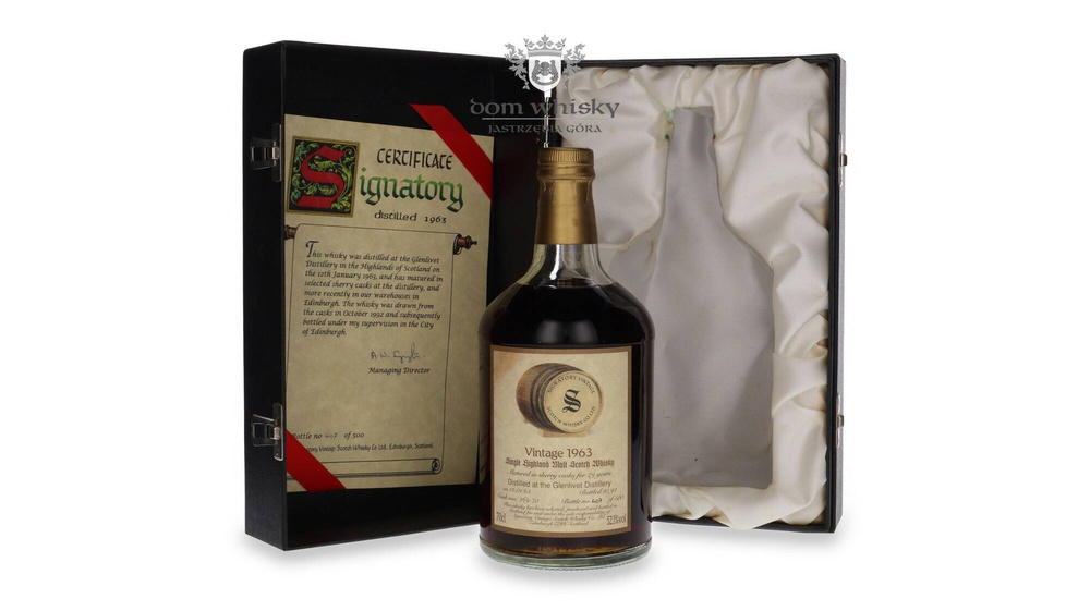 Glenlivet 1963, 29-year-old (B.1992) Signatory Vintage / 52.1%/ 0.7l