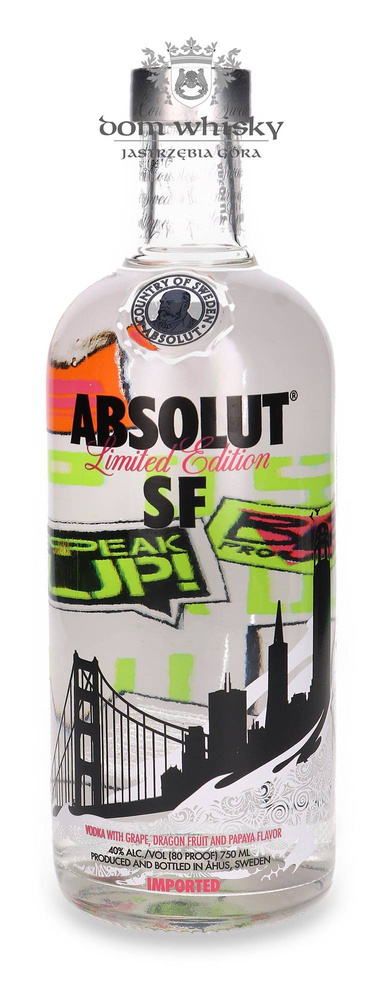 Absolut San Francisco Limited Edition Vodka / 40% / 0.75l