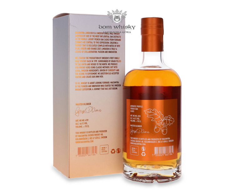 Mackmyra Limousin French Oak Casks / 46,1% / 0,7l