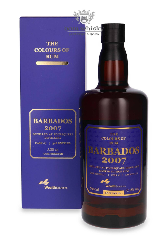 Foursquare Barbados 2007, 13-letni Limited Edition No 1 The Colours Of Rum / 61,6% / 0,7l