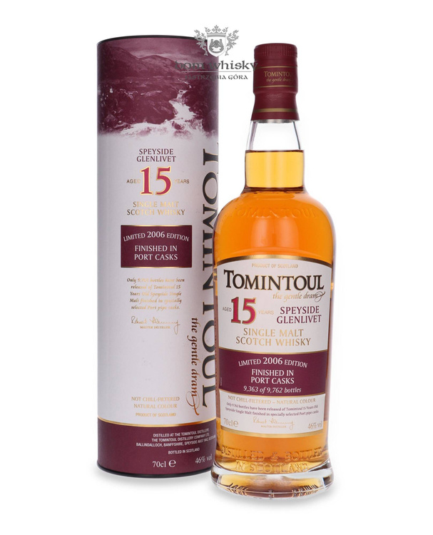 Tomintoul 15-letni Finished in Port Casks, Limited 2006 Edition /46%/ 0,7l