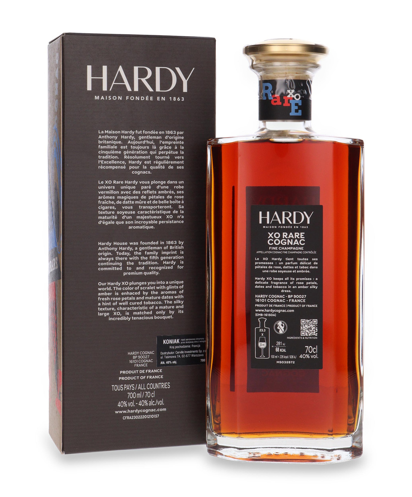 Cognac Hardy X.O. Rare Fine Champagne / 40% / 0,7l