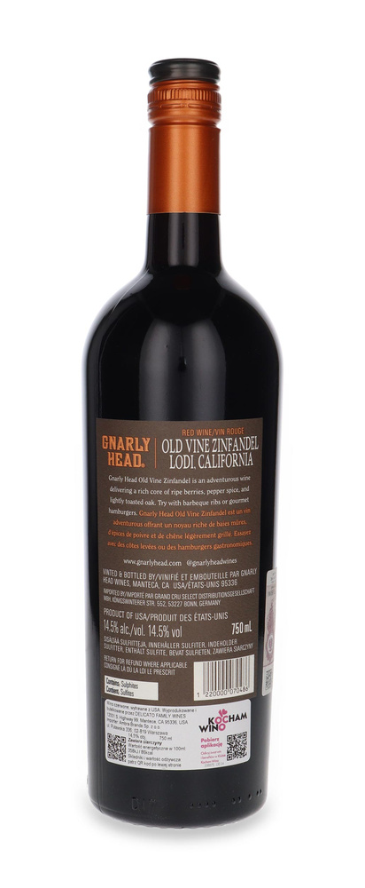 Gnarly Head Old Vine Zinfandel  / 14,5% / 0,75l