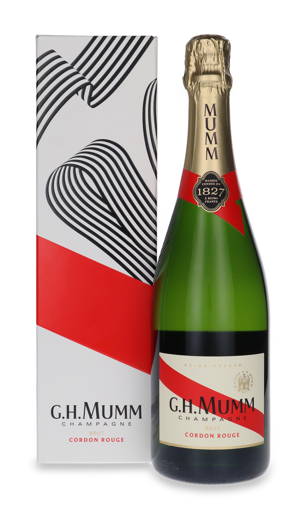 Seau à Champagne G.H. Mumm Cordon Rouge - Métal Blanc - Très Bon état