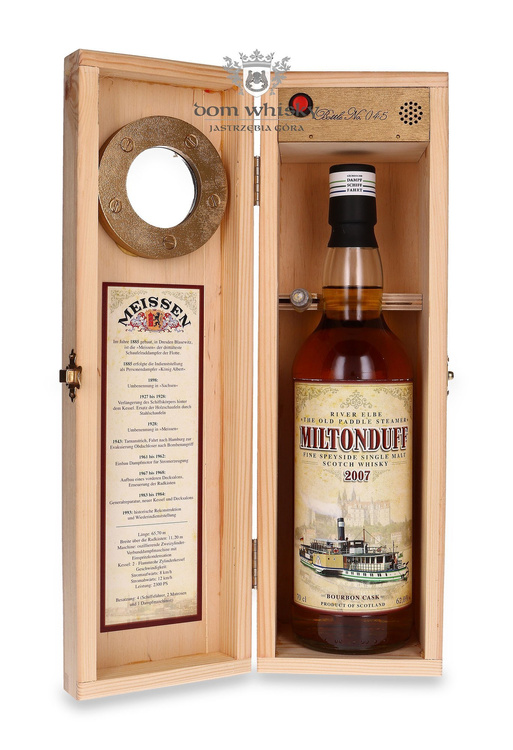 Miltonduff 2007 Jack Wiebers, The Old Paddle Steamer / 62%/ 0,7l	