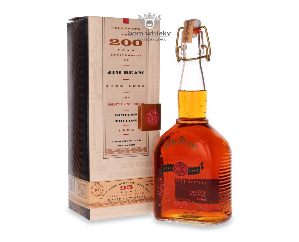 Jim Beam 200th Anniversary Edition 1795-1995 / 47.5%/ 0.75l