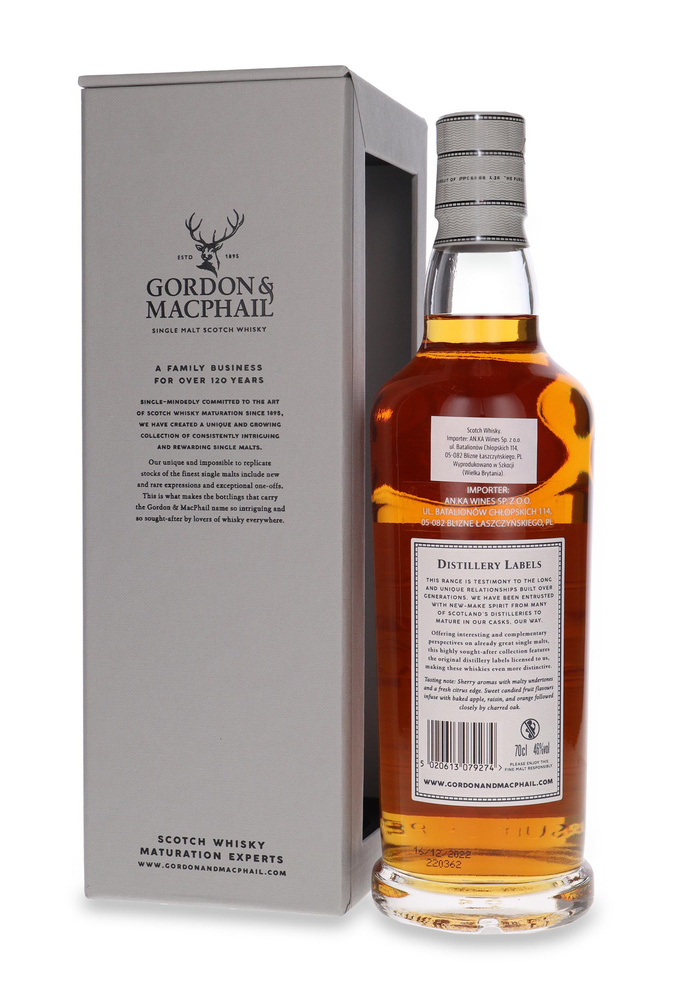Mortlach 15-year-old Distillery Labels Gordon &amp; MacPhail / 46% / 0.7l