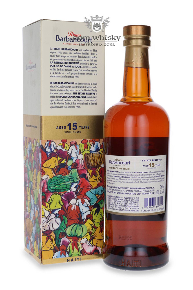 Barbancourt 15-letni Haiti Rhum / 43% / 0,75l