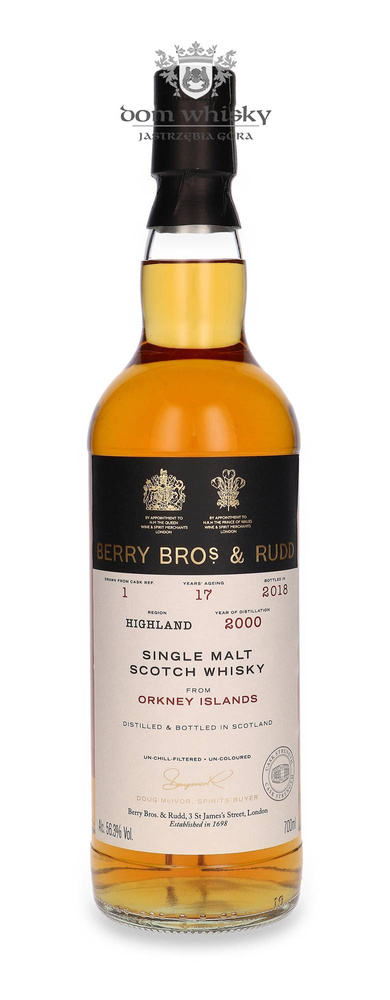 Orkney Islands 17-letnia (D.2000, B.2018) Berry Bros. & Rudd / 56,3% / 0,7l