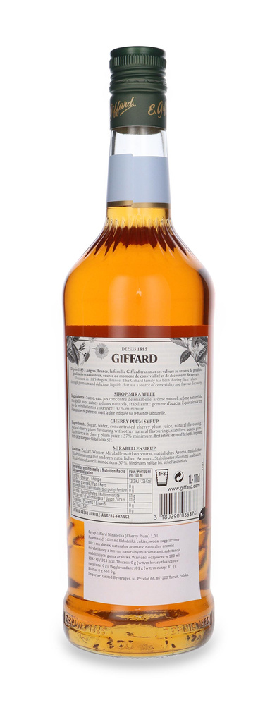 Giffard Mirabelle - Cherry Plum bartender syrup / 1l