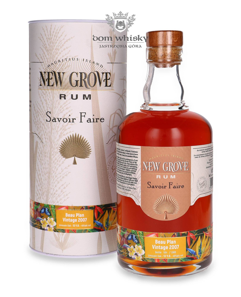 New Grove Savoir Faire Beau Plan Vintage 2007 Mauritius Rum / 45% / 0.7l