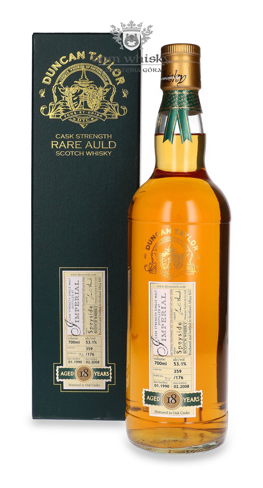 Imperial 18 Year Old (D.1990, B.2008) Rare Auld, Duncan Taylor / 53.1% / 0.7l