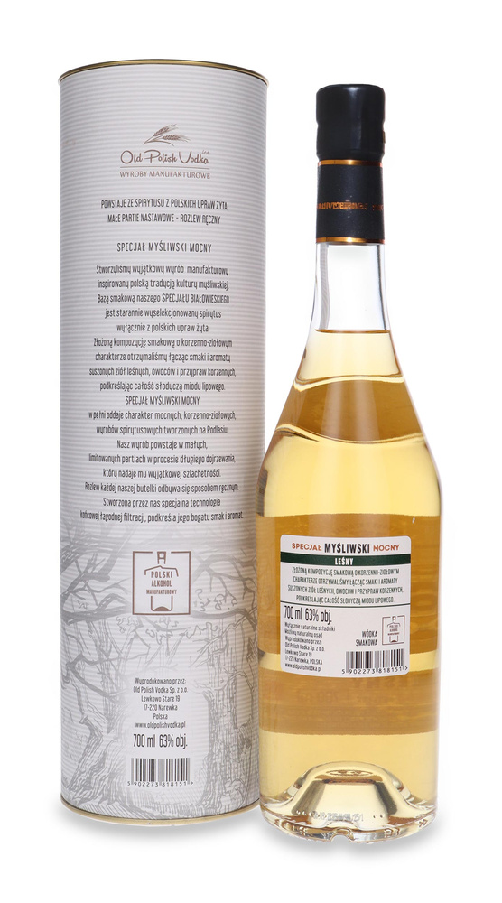 Wódka Specjał Myśliwski Mocny Leśny / 63% / 0,7l
